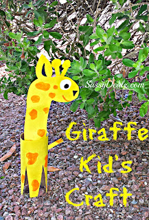 toilet paper roll craft giraffe diy