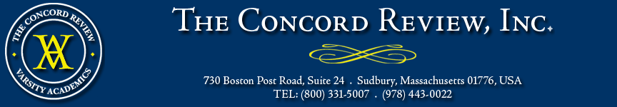 The Concord Review - Will's Blog