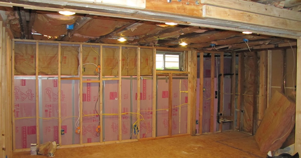 basement before drywall