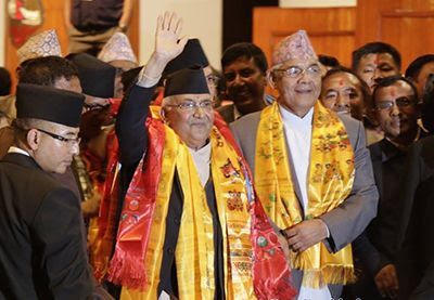 kp oli elected Nepal's prime minister