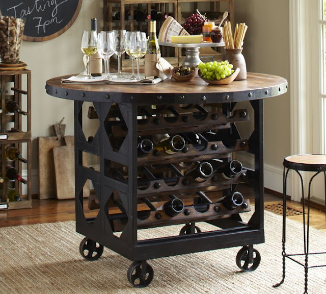 Dining Table High Dining Table Wine Storage