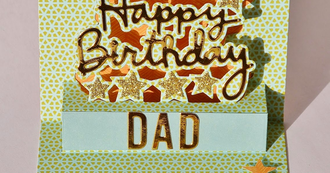 The Dining Room Drawers: Happy Birthday Dad Pop It Ups Card