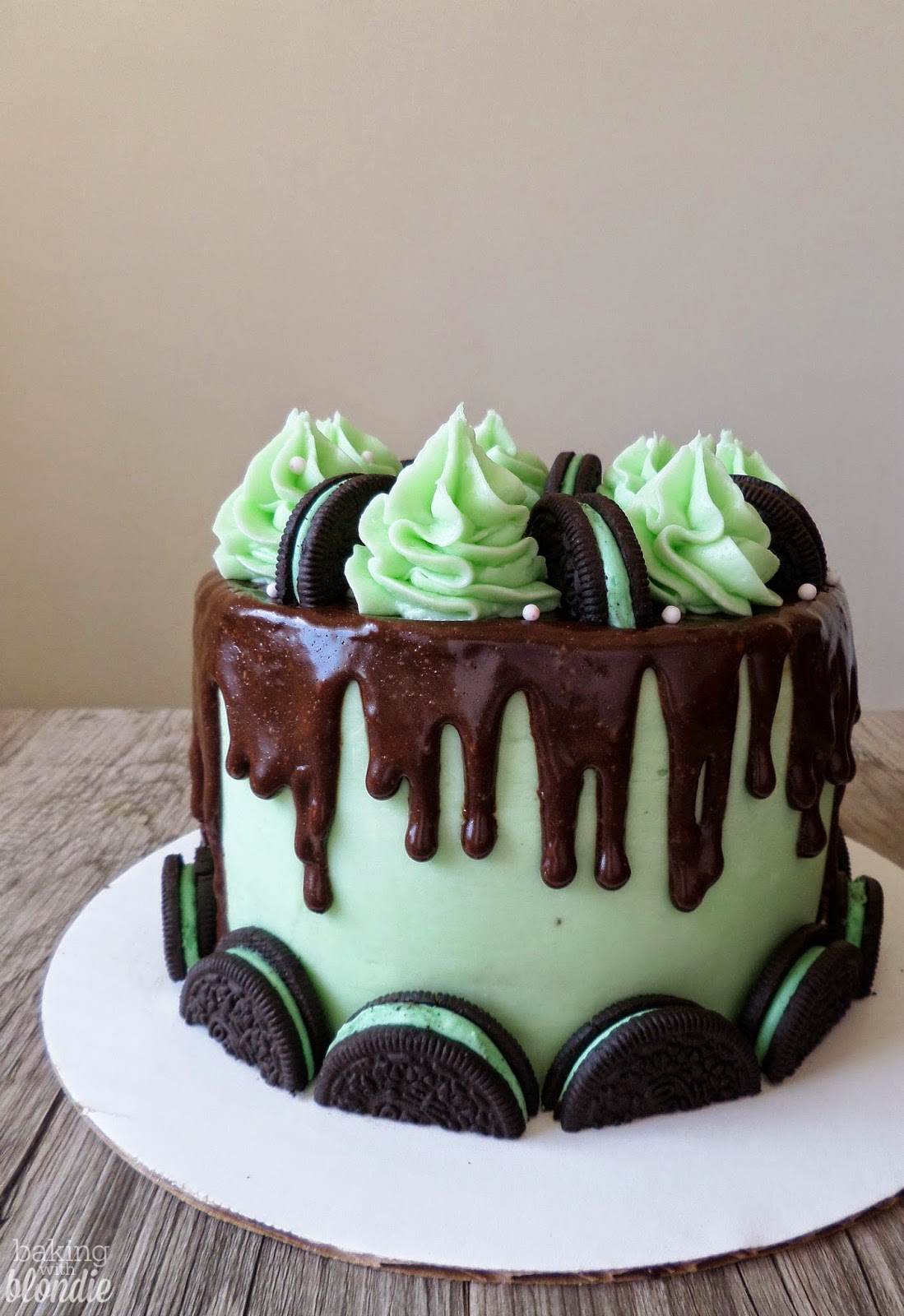 Chocolate Mint Oreo Cake