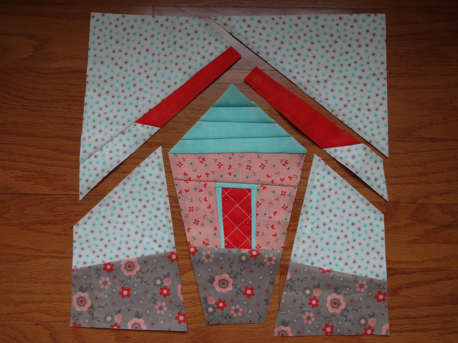 Handicrafty Sisters Kathy's Wonky Paperpieced House
