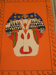 Kuba Masks by Grade 3 Artists