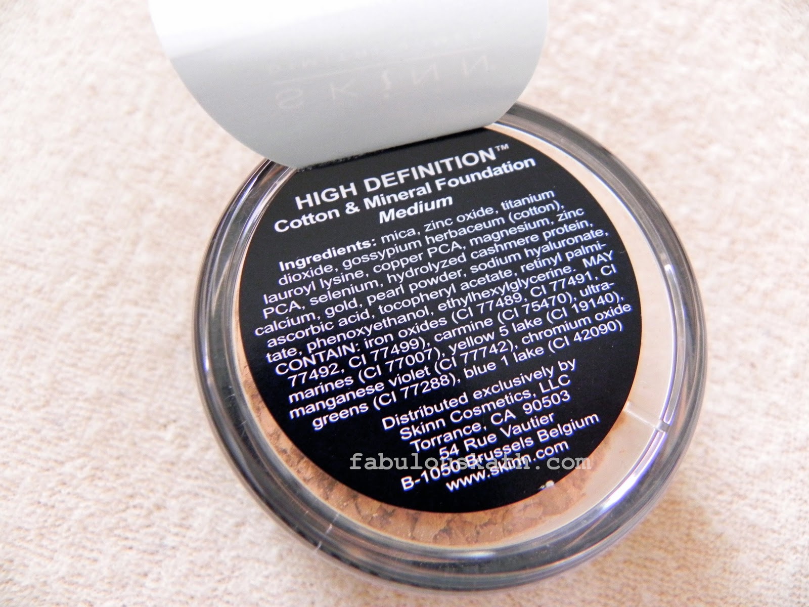 Skinn Cosmetics Dimitri James High Definition Cotton & Mineral