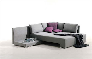 Modern Grey Bed from a Sofa