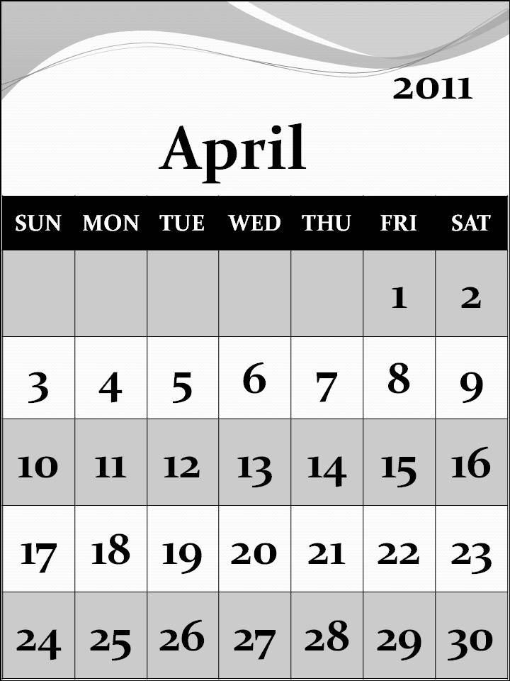 2011 april calendars. april calendar 2011.