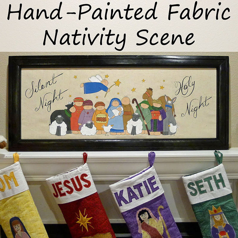 Pieces by Polly Painted Fabric Nativity Scene Tutorial