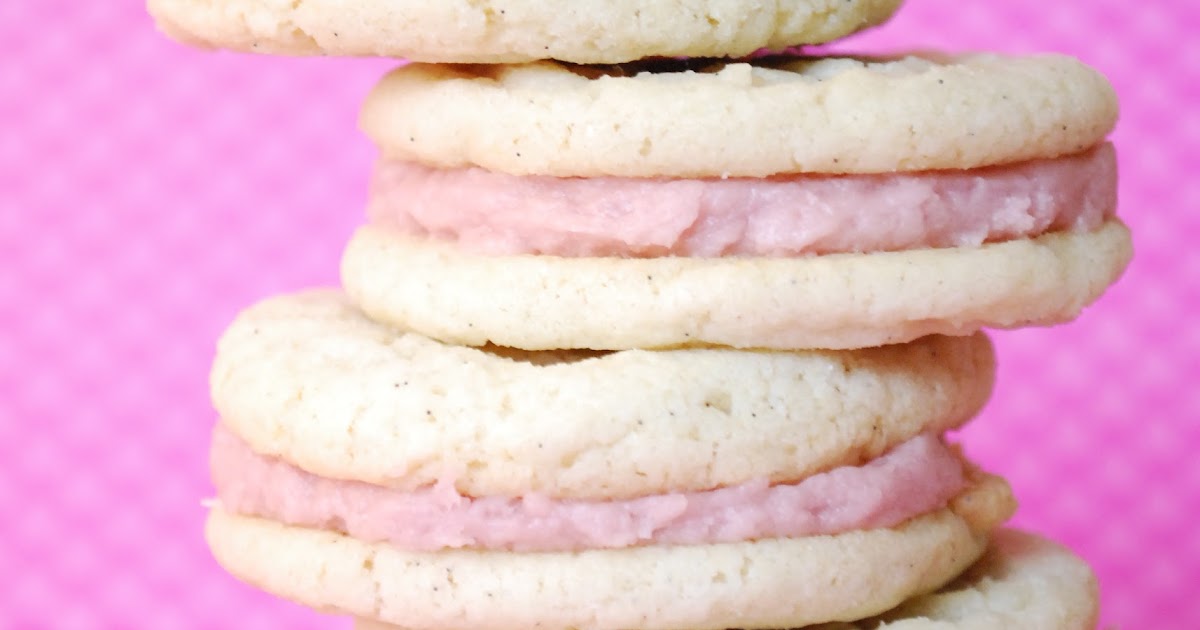 Bake.Frost.Repeat Raspberry Buttercream Sandwich Cookies