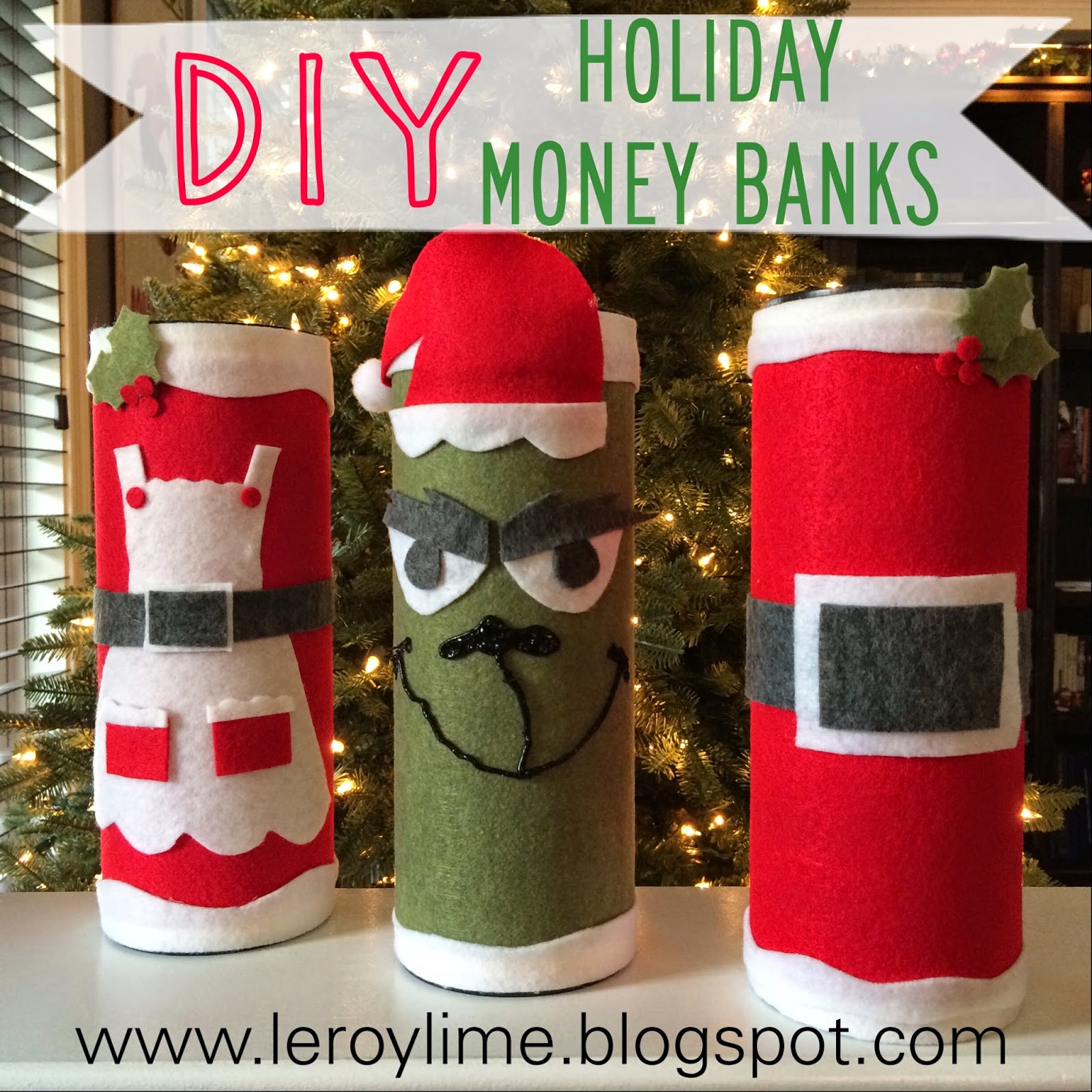 LeroyLime DIY Holiday Money Banks