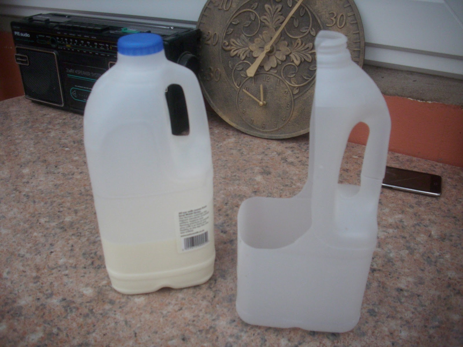 Conservation Mowers and other Critters Recycling milk bottles