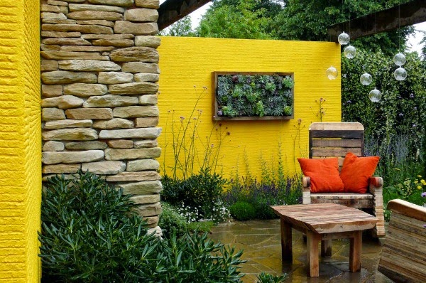 Colores para las paredes del patio o la terraza - Guia de jardin