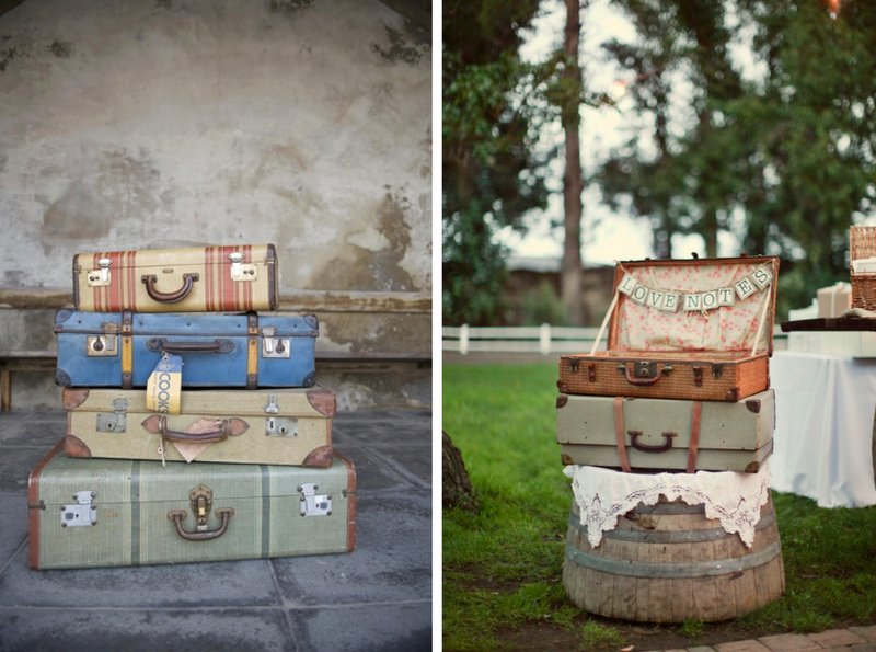 Ideas for Decorating with Vintage Luggage
