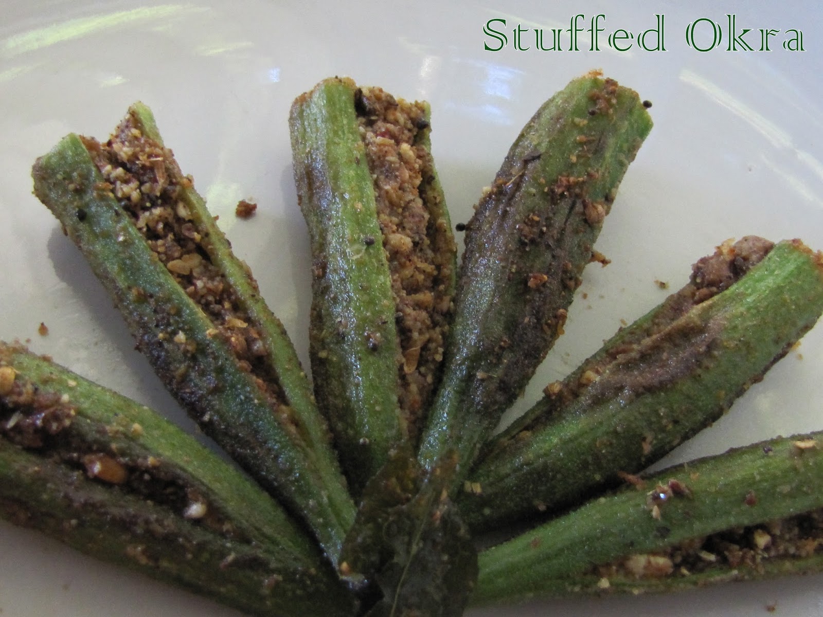 Stuffed Okra Nithya's Nalabagam