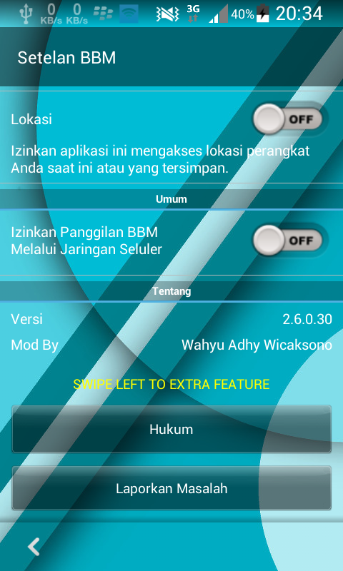 BBM Mod Transparant with floating main tab BBM Mod Transparant with floating main tab