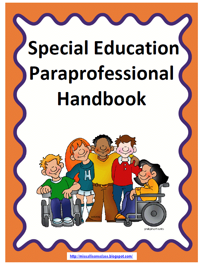 Miss Allison's Class Paraprofessional Handbook FREEBIE!!