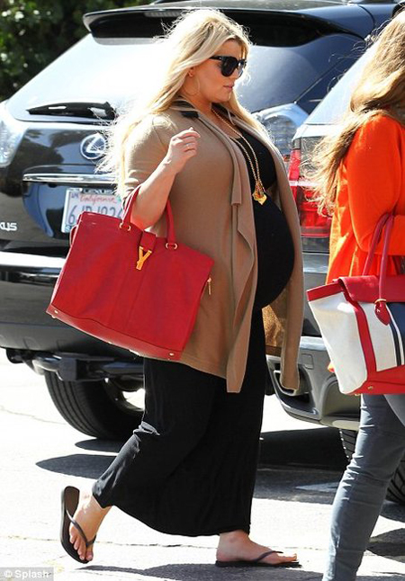 ysl cabas chyc red bag  
