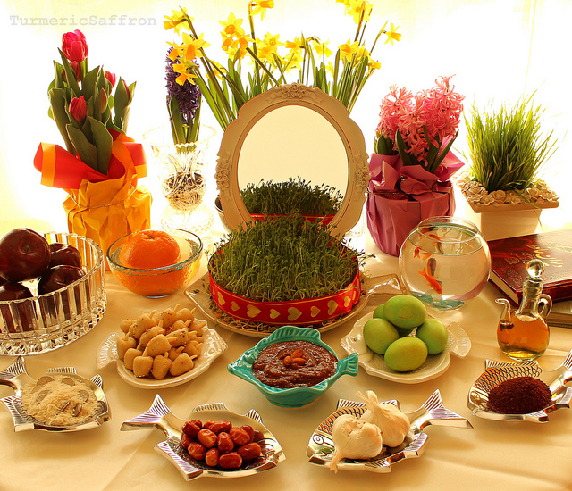 Turmeric & Saffron Haft Seen Photos Nowruz 2014