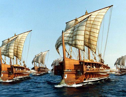 三段櫂船,trireme of Greece　
