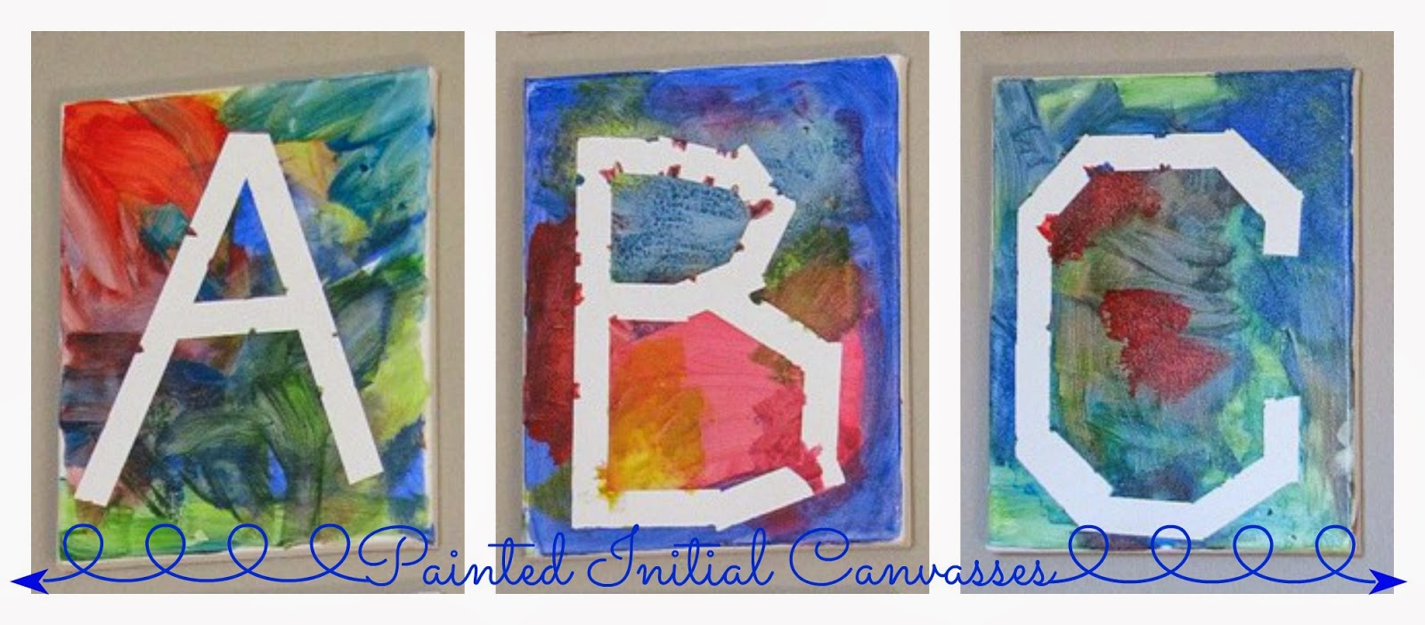 Beauty 4 Ashes Initial Canvasses {DIY Art}