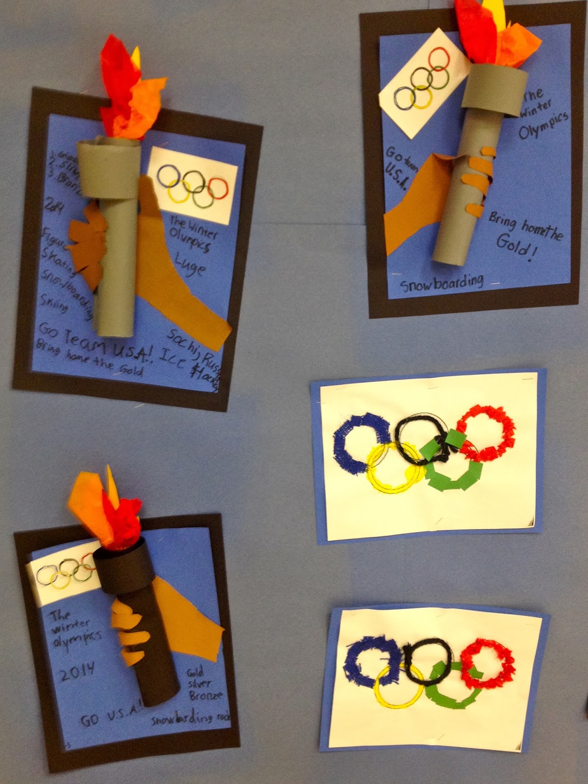 Art with Mr. 2nd Grade Olympic Torch