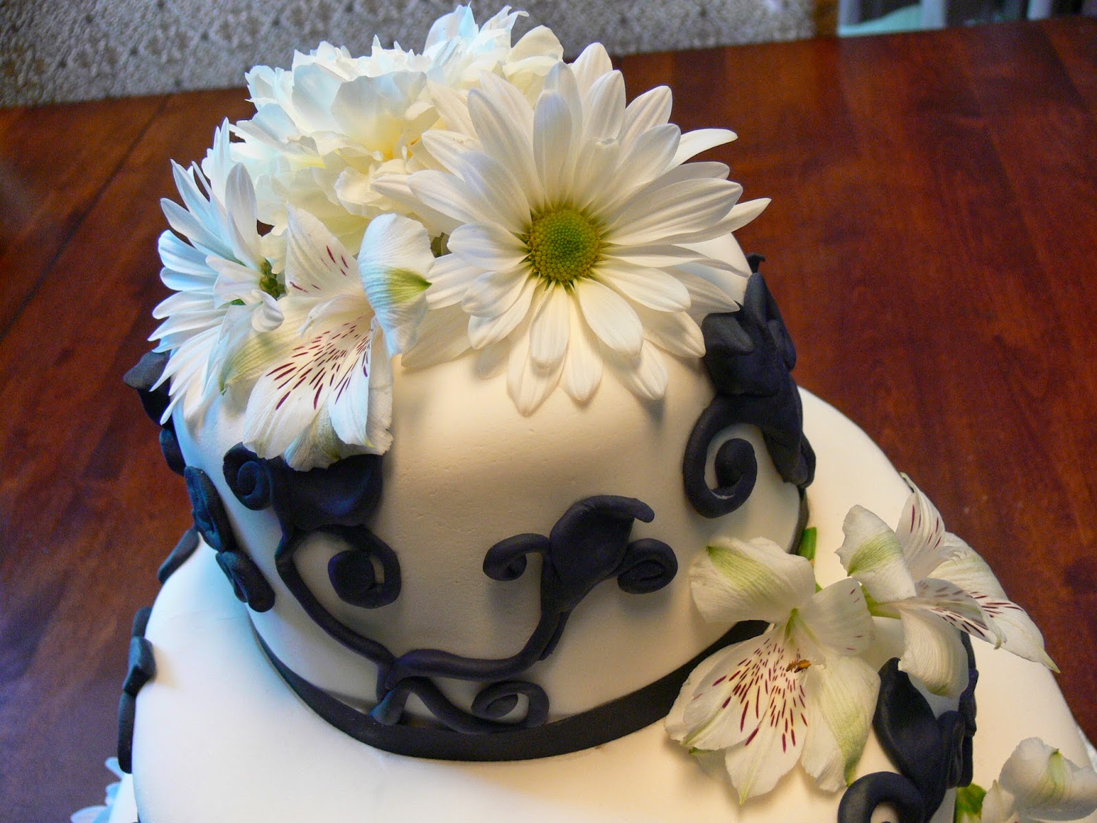 Ultimately Chocolate CAKES BlackandWhite Themed Wedding Cakes