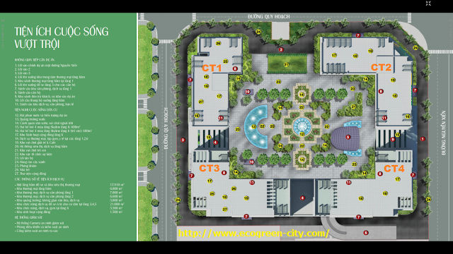 Tiện ích cuộc sống vượt trội của Eco Green City Tiện ích cuộc sống vượt trội của Eco Green City