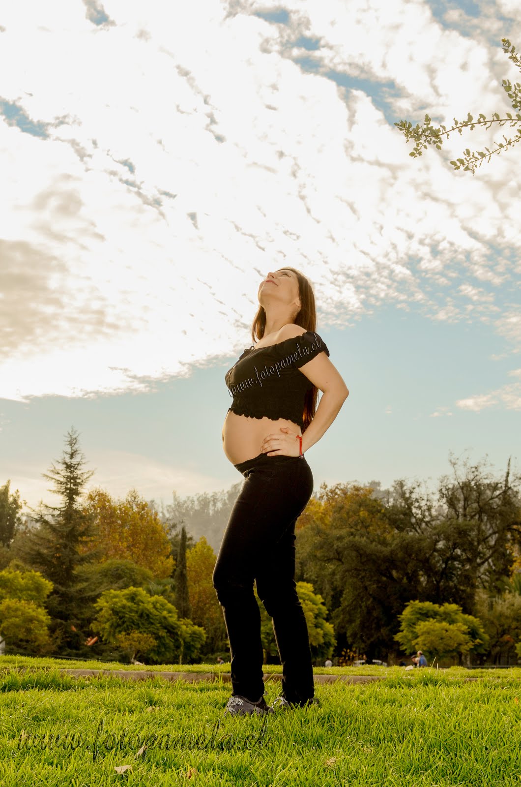 aire libre embarazada embarazo parque santiago chile providencia