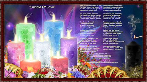 Candle Of Love art/poem by Artsieladie
