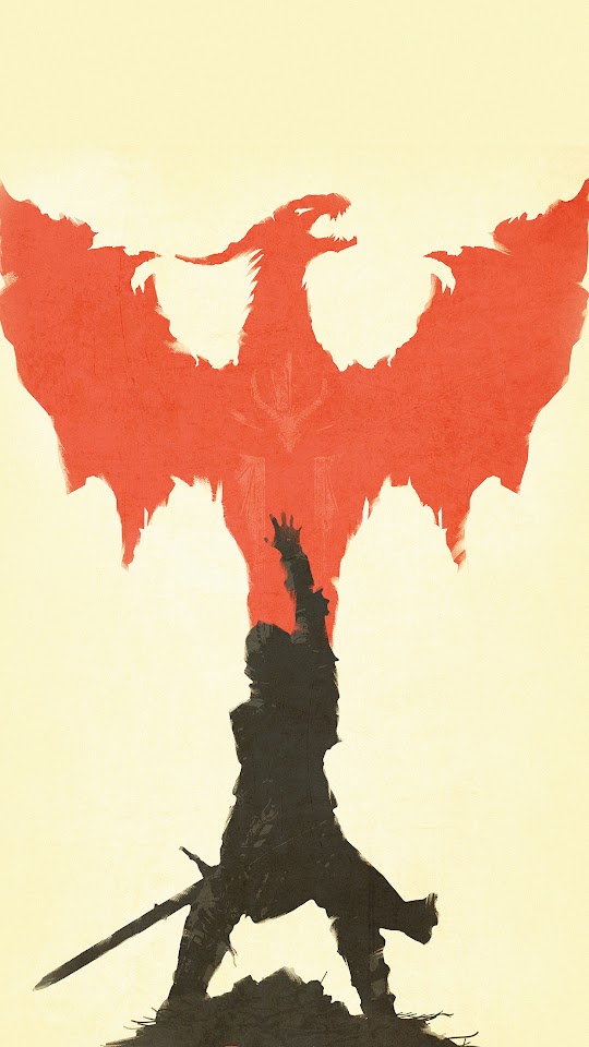 Dragon Age Inquisition Minimal Illustration Android Wallpaper