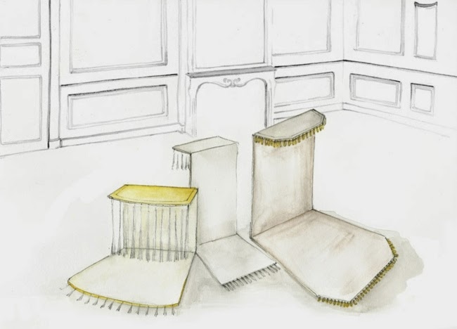 3D contemporary rugs sketches