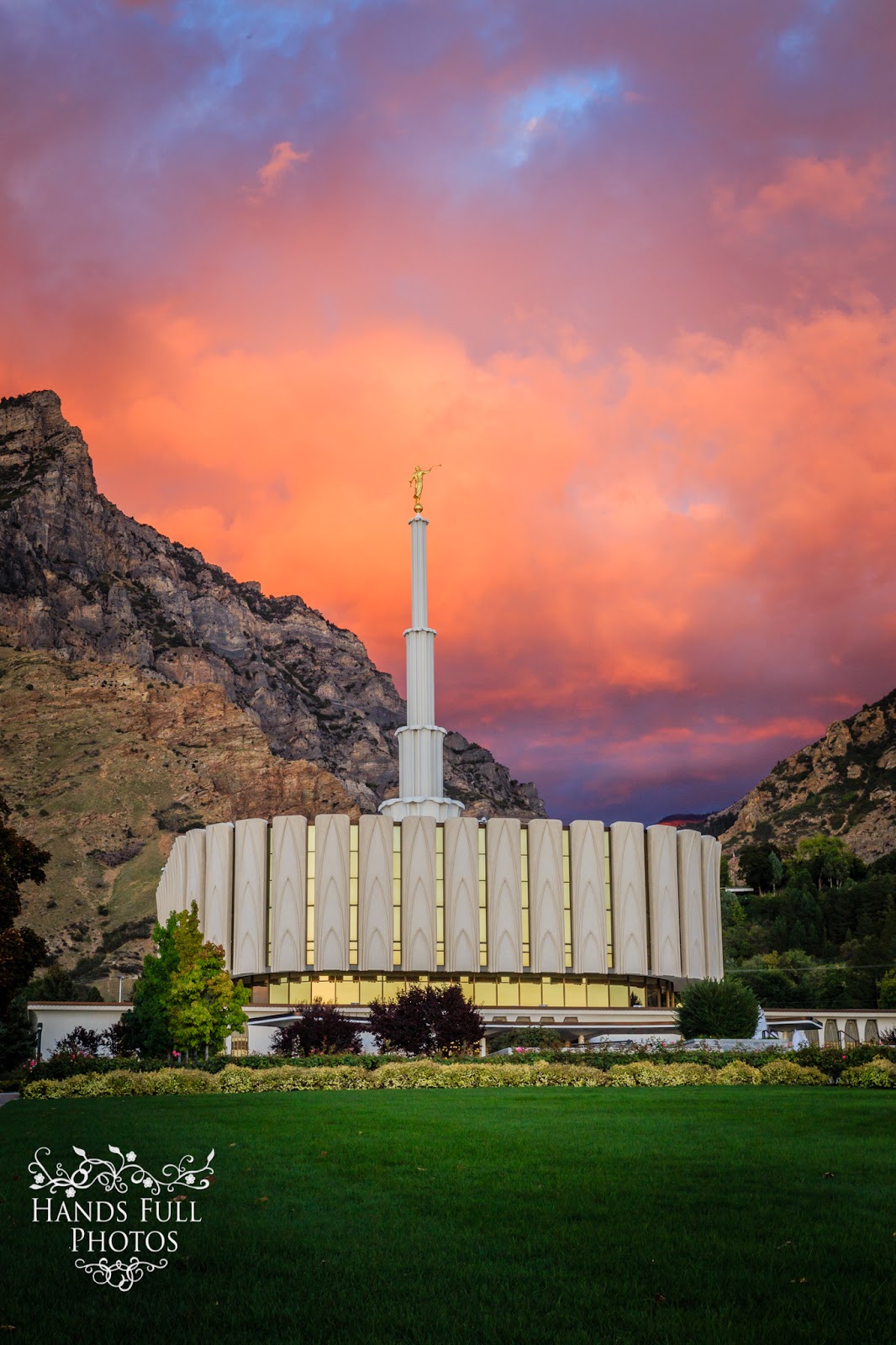 Provo Temple at Sunset