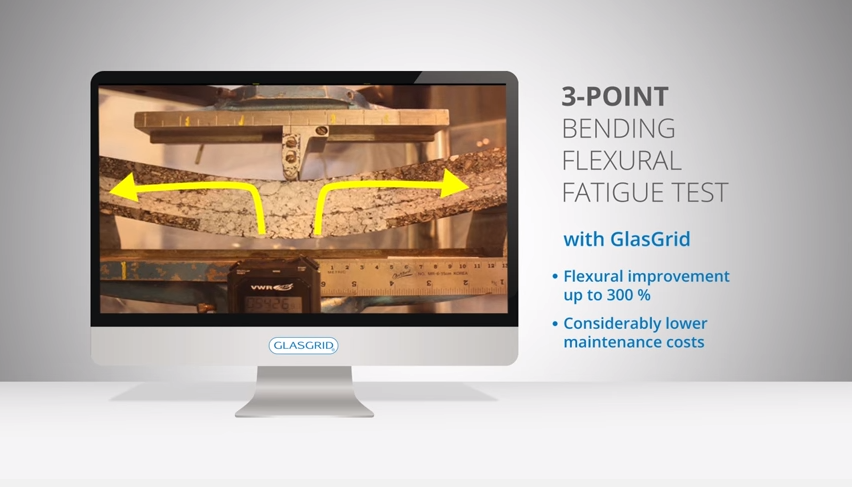 3-Point Bending Flexural Fatigue Test With GlasGrid