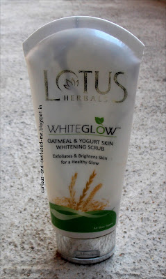 Lotus Herbals Oatmeal & Yogurt Skin Whitening Scrub review, Lotus Oats scrub review, face scrubs for oily skin, Lotus scrub review 