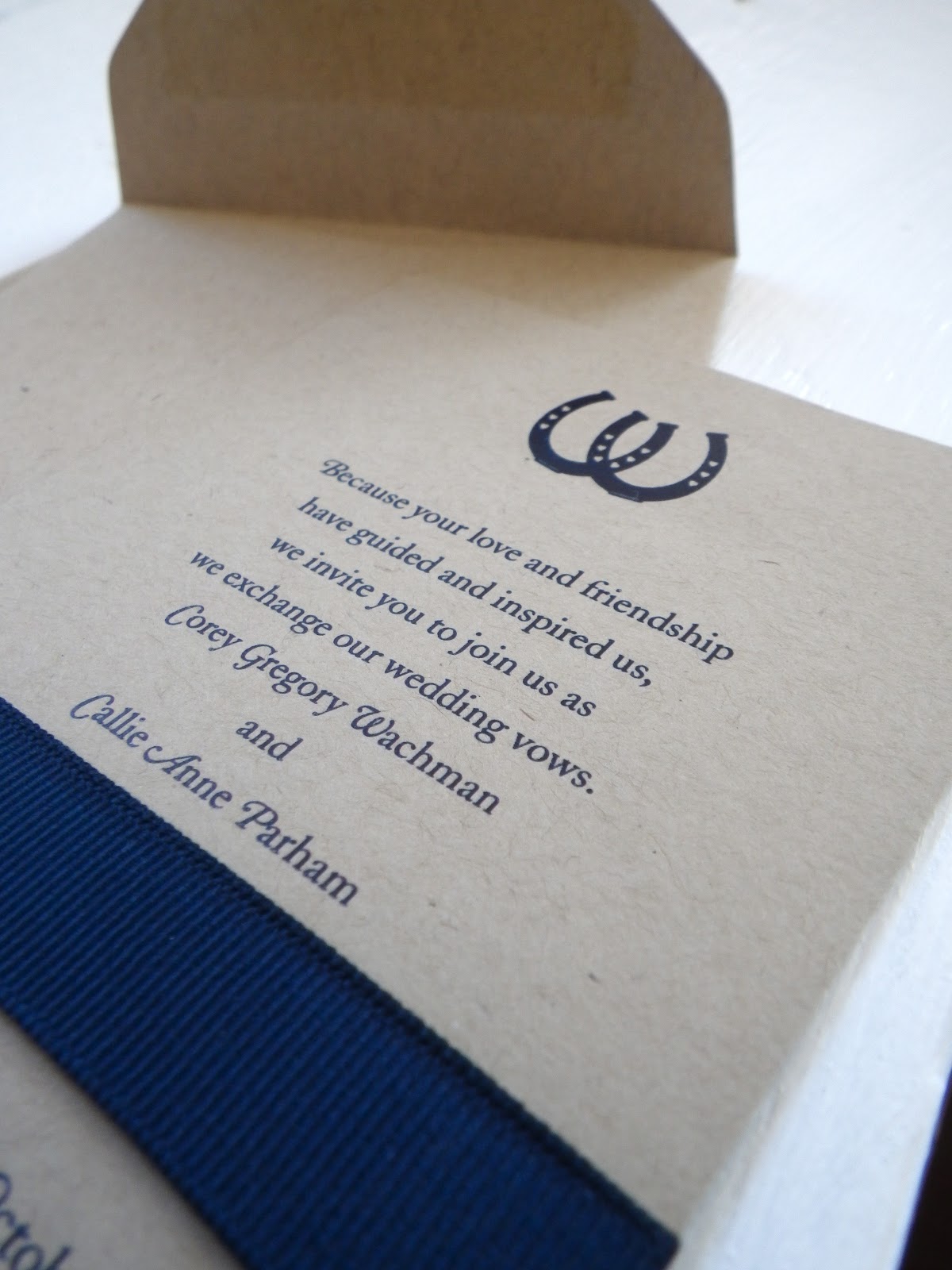 Ally And Callie The Other 128 Hours Simple Wedding Invitations