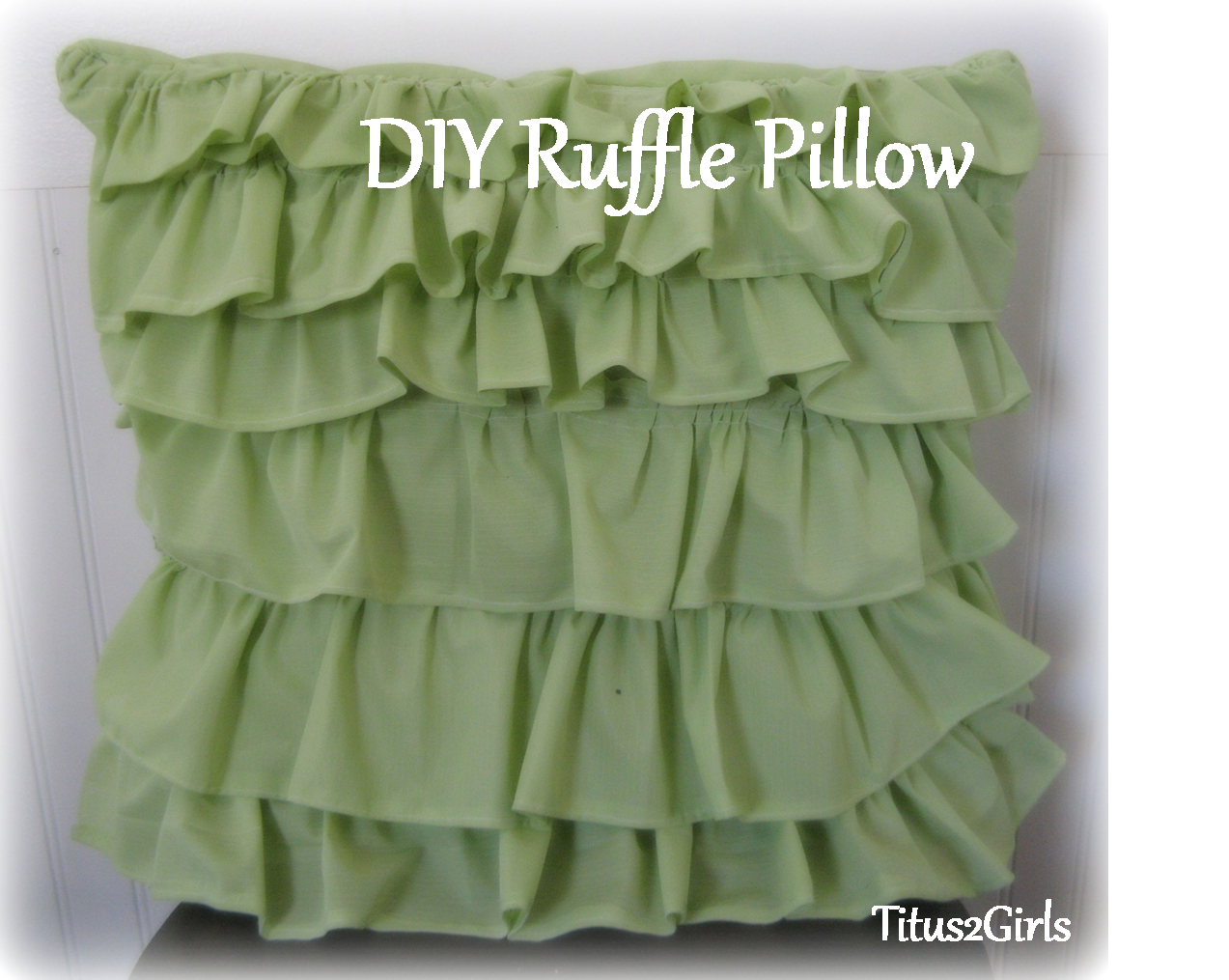 Titus 2 Girls DIY Ruffle Pillow