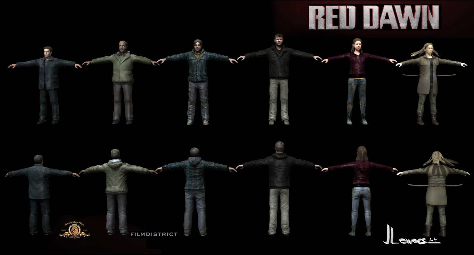 Justin Lewers Art: Red Dawn 2012 art
