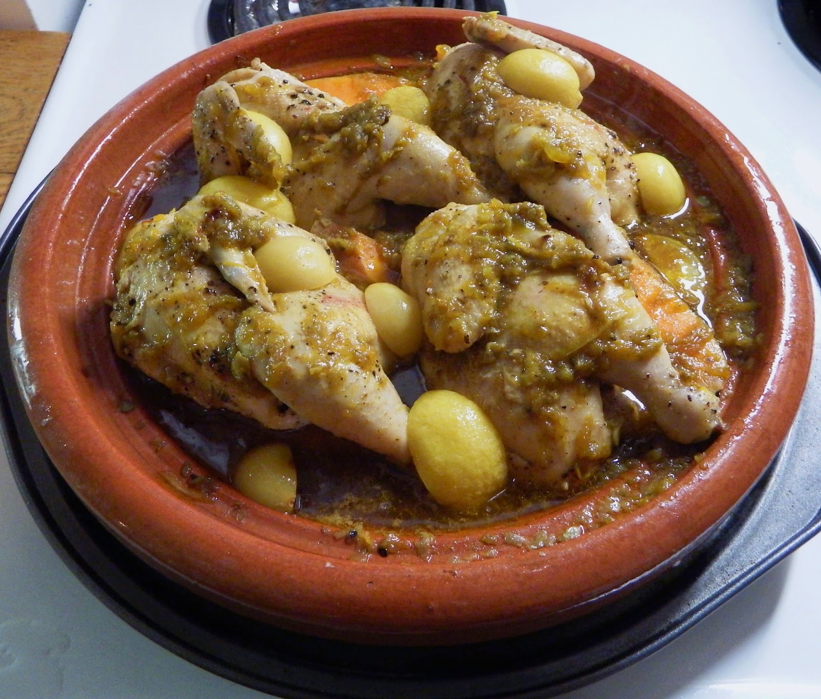 Food By Bram Cornish Hen and Sweet Potato Tagine with Preserved Lemons