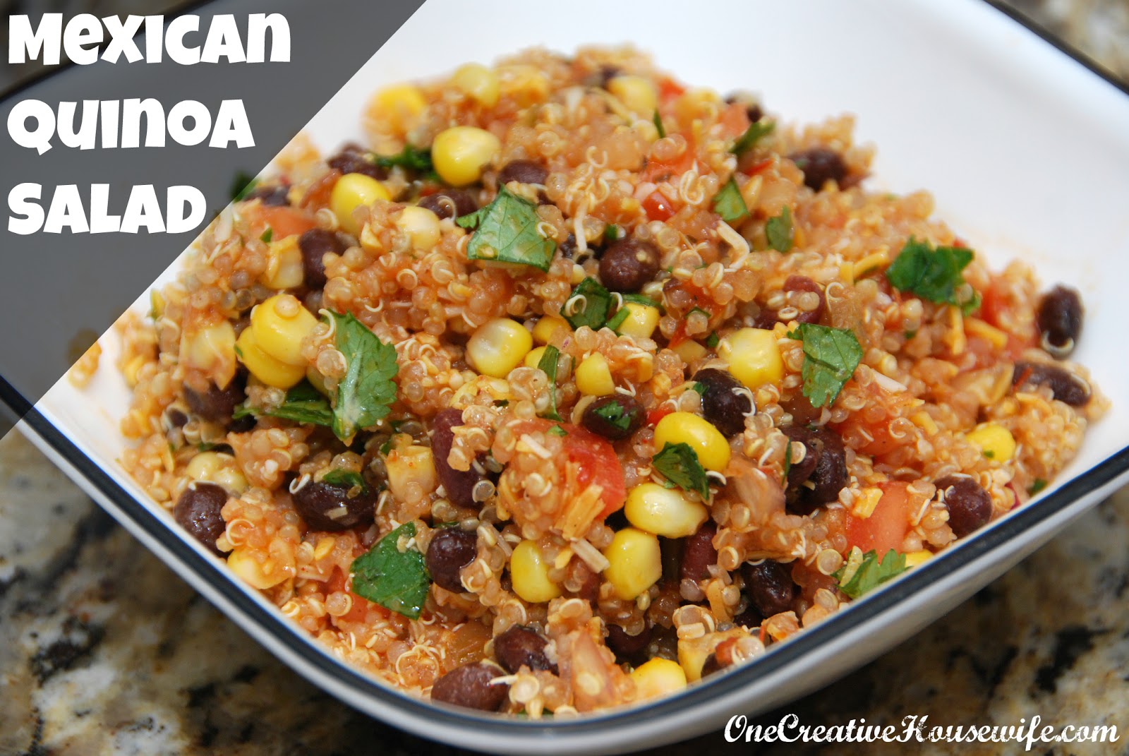 One Creative Housewife Mexican Quinoa Salad