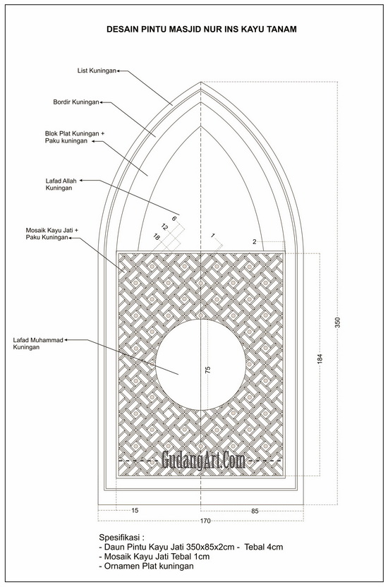 Desain Pintu Masjid Nabawi Rumah Joglo Limasan Work