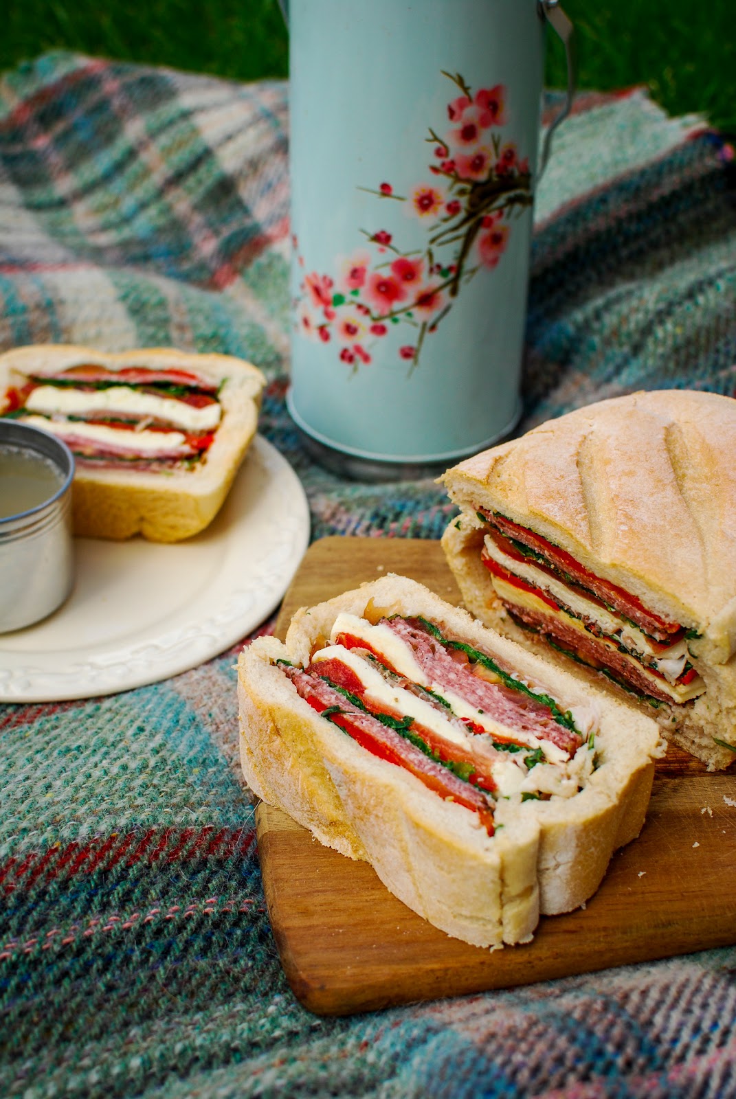 Stuffed Picnic Loaf for National Picnic Week Katie Cakes