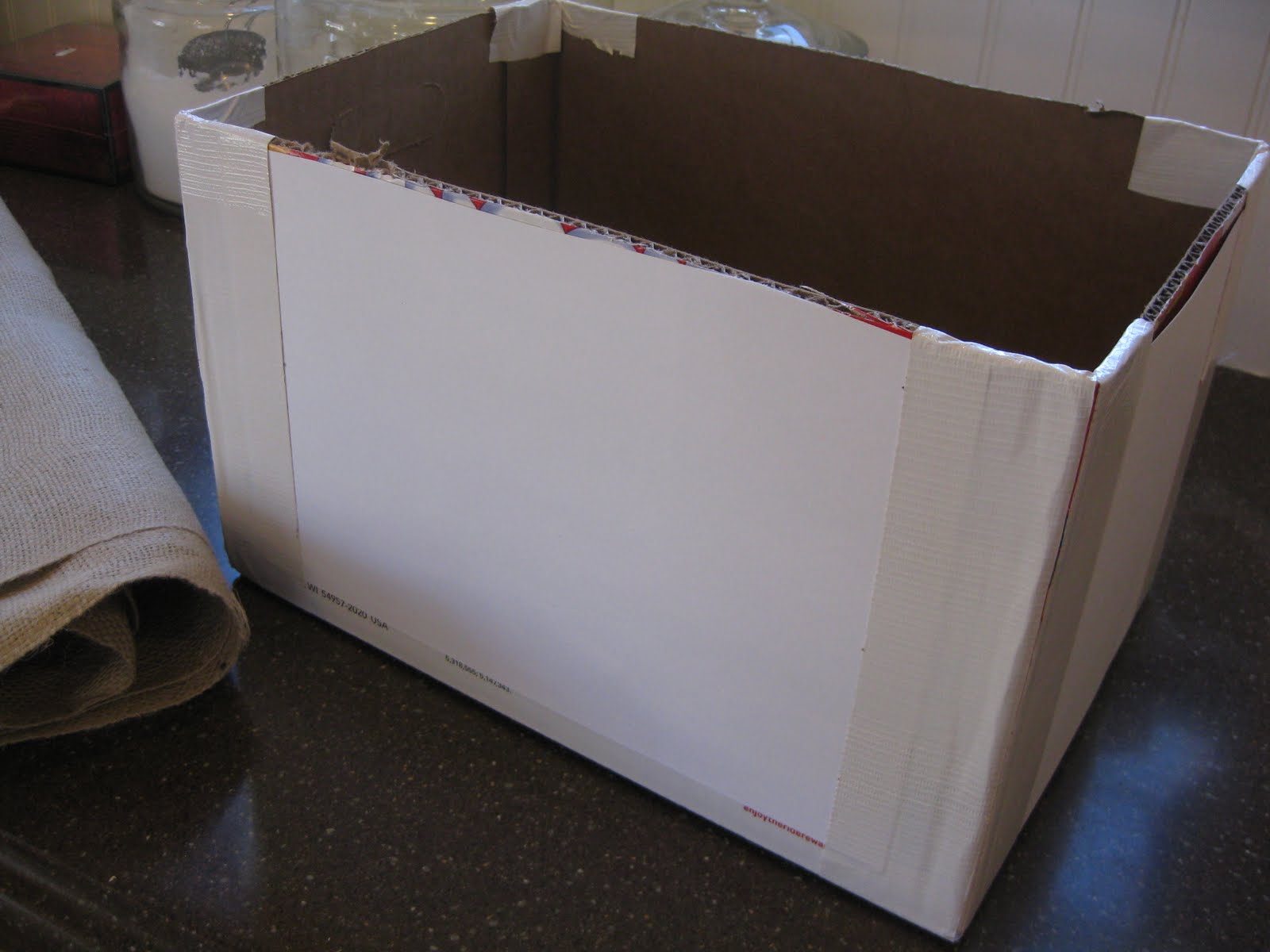 My *PINK* Life BurlapCovered Storage Box Tutorial