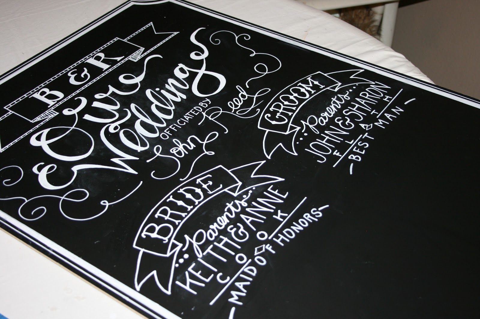 On Our Way Down the Aisle Chalkboards