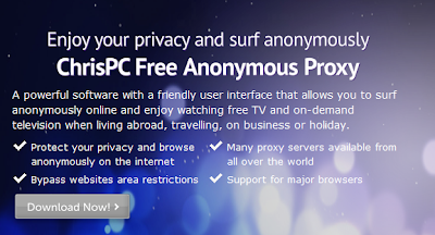 Sembunyikan IP Address Anda Dengan ChrisPC Free Anonymous Proxy