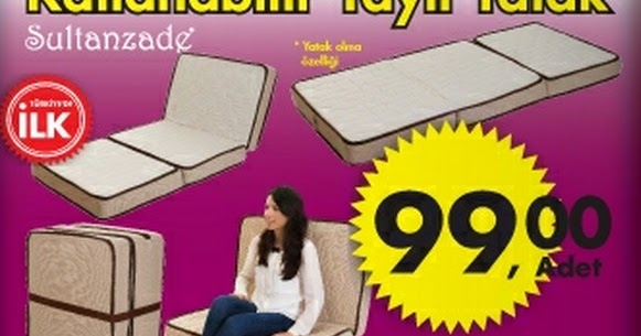 Sultanzade Katlanabilir Yaylı Yatak 99,00 TL A101 Aktüel Ürünler 7