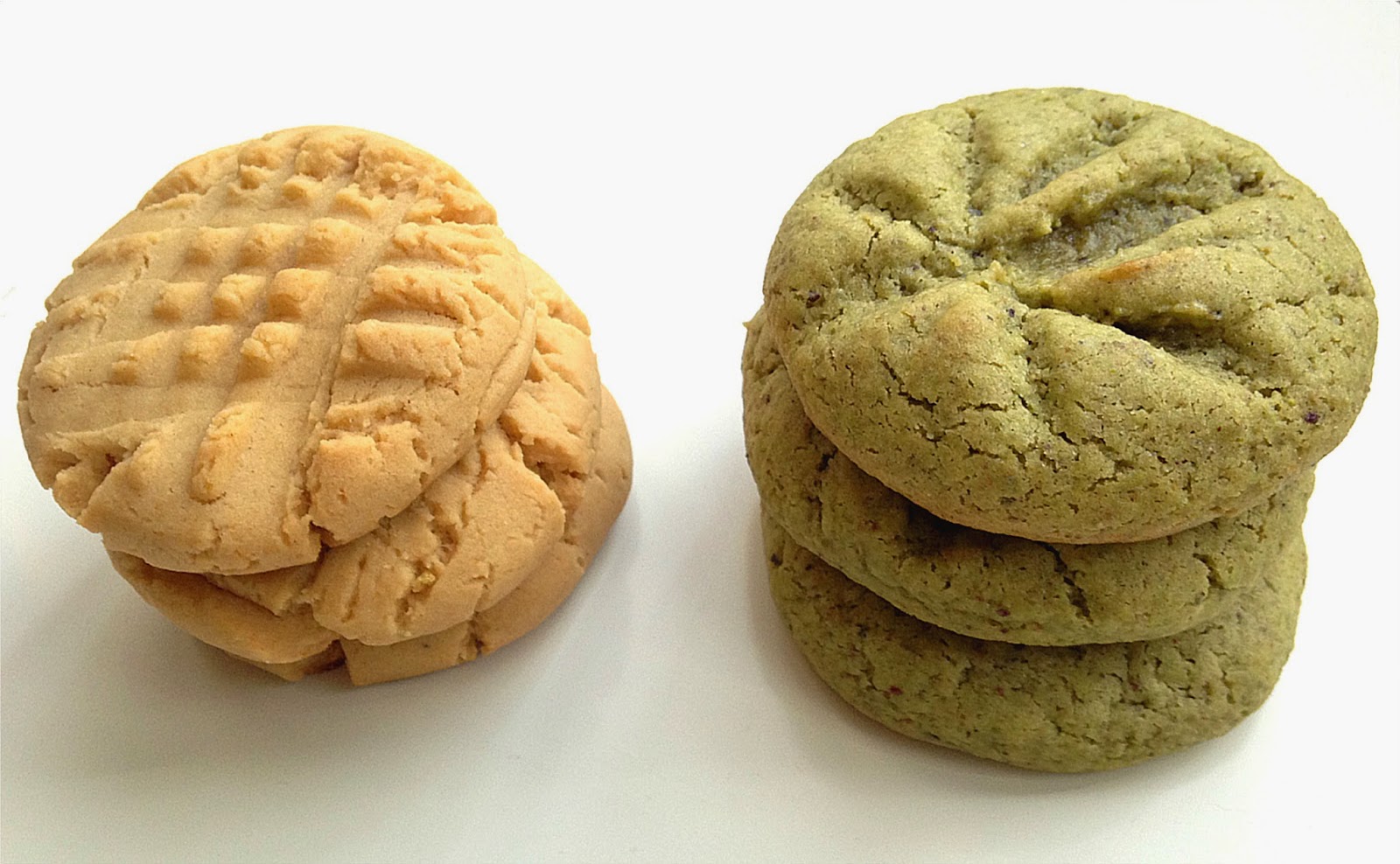 Nuts about food All natural, nosugar peanut and pistachio butter cookies
