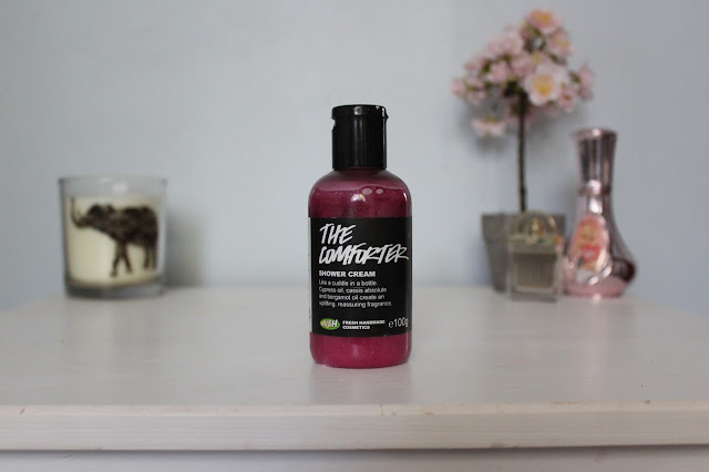 The comforter shower cream from Lush oxford street