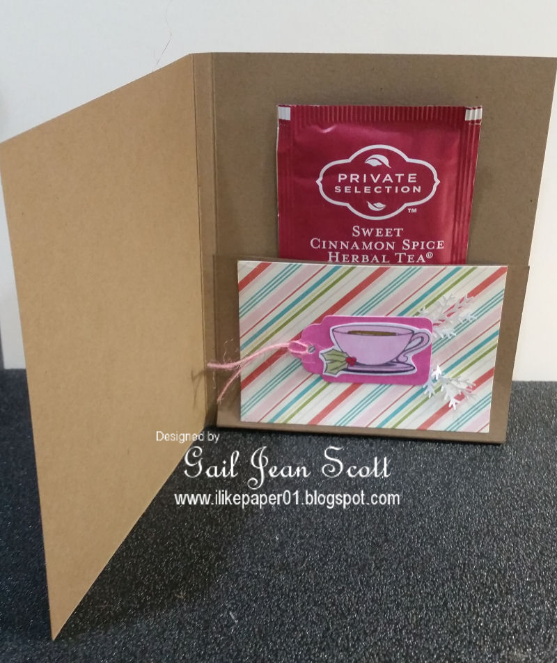 I Like Paper Tea Bag Pouch Card