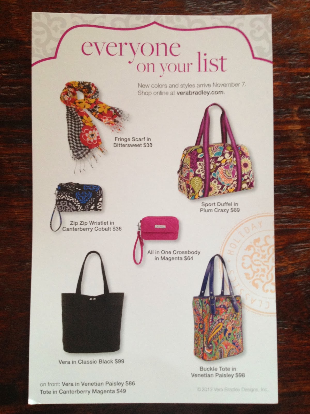 OhMyVera! A blog about all things Vera Bradley Merry & Bright Vera